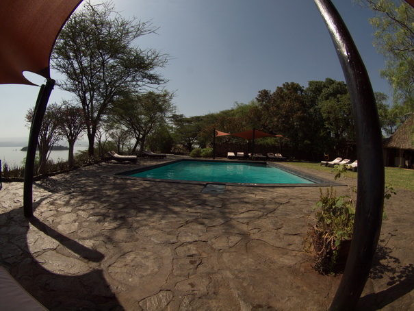 Kenia Lake Baringo Island Camp Fisheye