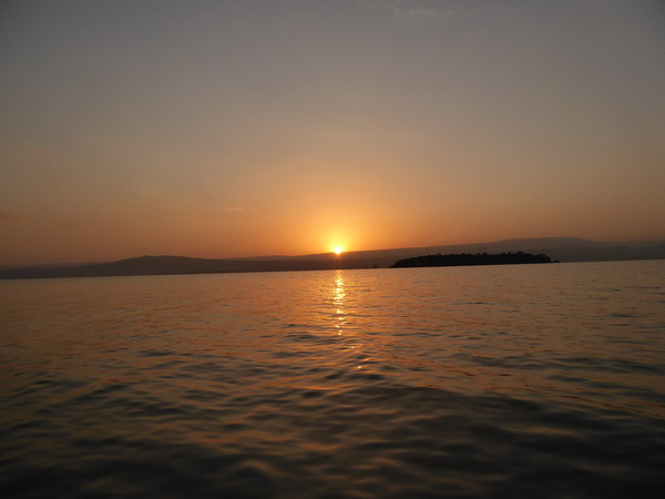 Kenia Lake Baringo Island Camp sunrise