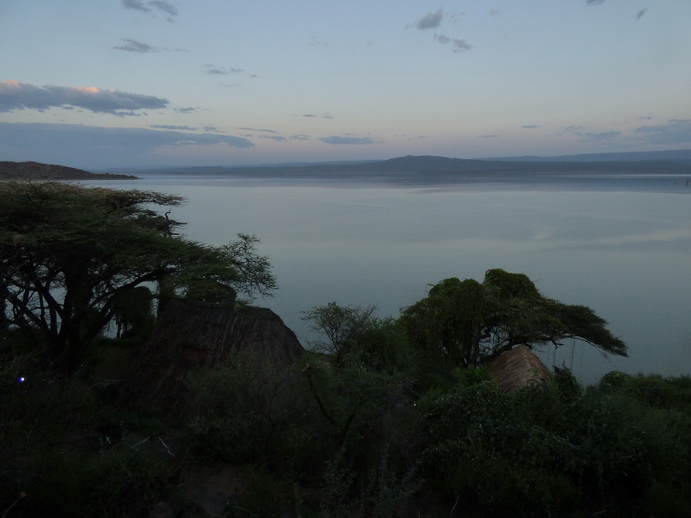 Kenia Lake Baringo Island Camp Sunsetrock
