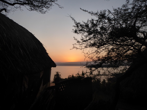 Kenia Lake Baringo Island Camp sunrise