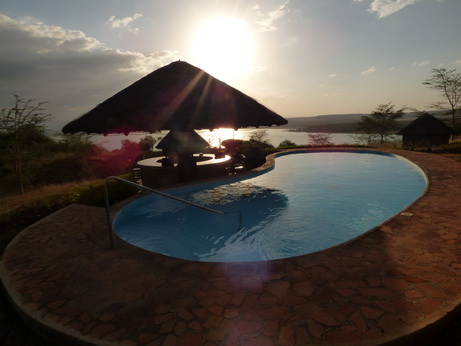 Sunbird Lodge Lake Elementaita Kenia Lodgearea Pool
