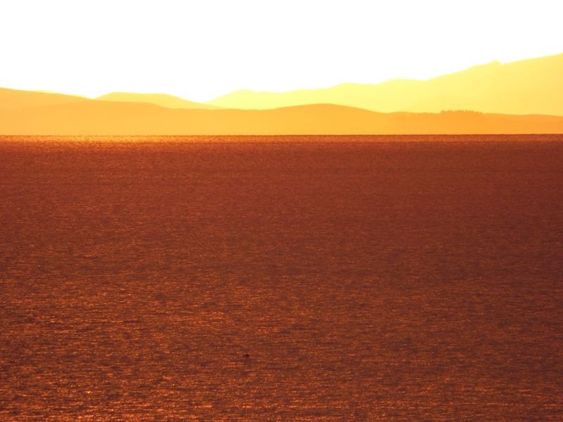 Copacabana Lago Titicaca Titicacasee sundown