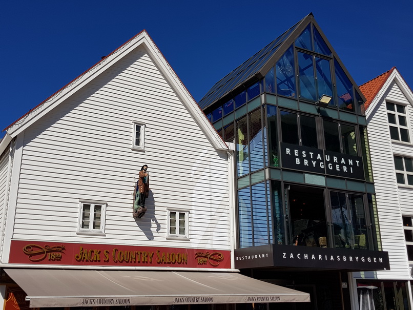Bergen Fischmarkt Torget Königskrabbe, Wal, Hummer und Muscheln Lachs
