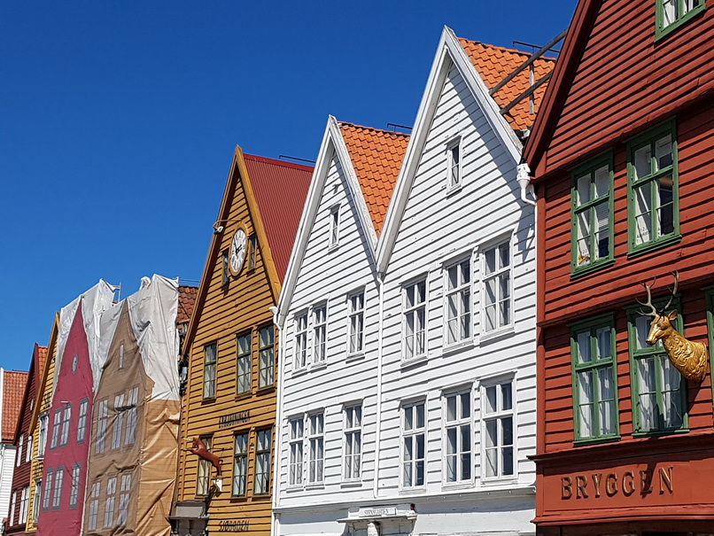Bergen Bryggen Hanse Kogge Handelshäuser