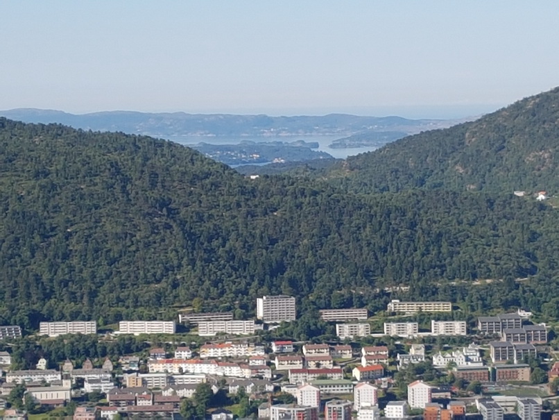 Bergen Bergen Hausberg Fløyen Talstation Fløi-Bahn