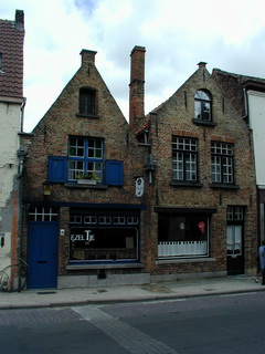 Häuser und Brücken in Belgien Brügge