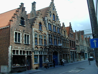 Häuser und Brücken in Belgien Brügge