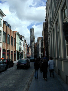 Häuser und Brücken in Belgien Brügge