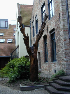 Häuser und Brücken in Belgien Brügge