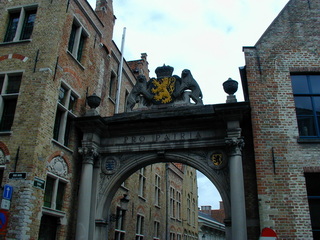 Häuser und Brücken in Belgien Brügge